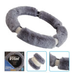 Чохол на кермо VLOD-24FA6 GY M сір/БО