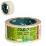 Стрічка малярська біла 48мм х 40м, 120мкм Alloid