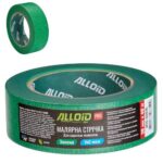 Alloid Pro. Стрічка малярська для шорстких поверхонь, зелена 38мм х 40м, 140мкм