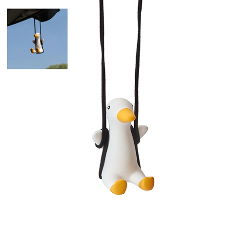 Підвіска для дзеркала заднього виду автомобіля декоративна лялька гусак (GZKT-3)