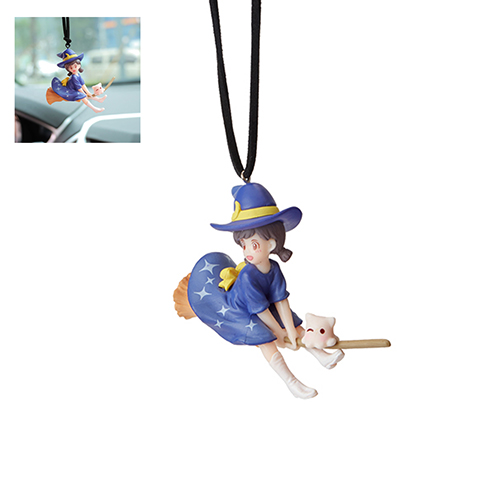 Підвіска для дзеркала заднього виду автомобіля декоративна лялька відьмочка (GZKT-9)