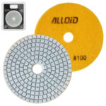 Alloid Pro. Круг алмазний шліфувальний на липучці 100 мм, зерно 100