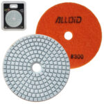 Alloid Pro. Круг алмазний шліфувальний на липучці 100 мм, зерно 300