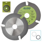 Alloid. Диск пиляльний по дереву с твердосплавними напайками 125х22,2мм, 3 зуби