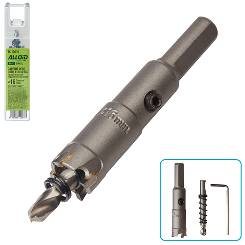 Alloid Base. Свердло корончате твердосплавне по металу 16мм