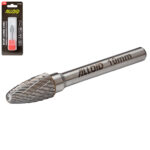 Alloid Pro. Борфреза твердосплавна по металу, тип F, D-10мм, d-6мм, L-65мм