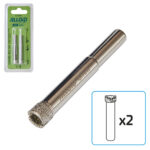 Alloid Base. Свердло корончате алмазне по склу та кераміці 8мм (2шт)