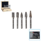 Набір борфрез твердосплавних Alloid Pro 10 мм по металу, 5 шт