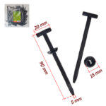 Хомут пластиковий Alloid 20*90мм 25шт/уп чорний