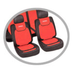 Набір чохлів MILEX/TOURING повний к-т/2пер.+2задн.+5підг./червоні