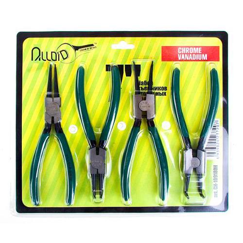 Набір знімачів стопорних кілець 7". 4 предмети (СИ-109180Н) Alloid