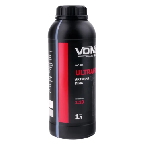 Концентрат активної піни VOIN UltraFoam VAF-121 1 л pH 12 — пляшка під кутом