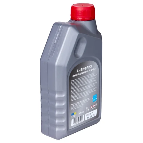 Антифриз VITOL G12 Red 1 л — зворотна сторона упаковки з технічною інформацією та складом