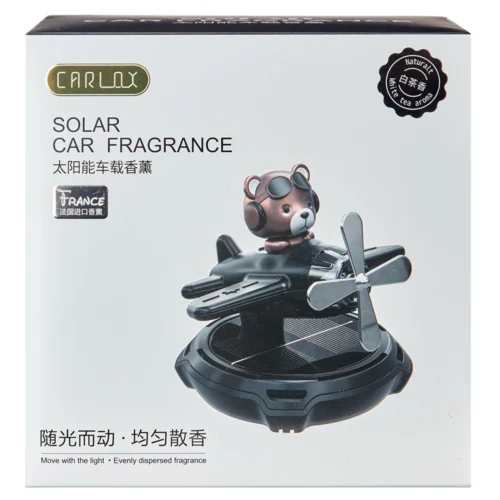 Ароматизатор на сонячній батареї Pilot Bear, червоний, аромат білий чай - Зображення 4