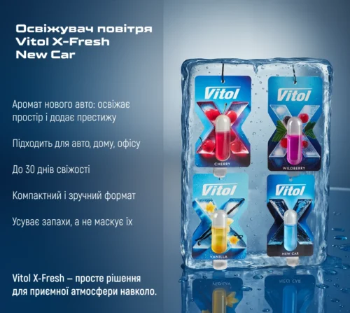 Ароматизатор підвісний Vitol X-Fresh New Car - Зображення 7
