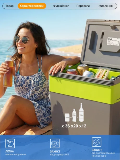 Автохолодильник ThermoMix VBS-1030 30 л для відпочинку та подорожей