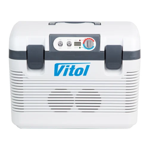 Автохолодильник термоелектричний Vitol BL-219-19L 19 л — загальний вигляд корпусу та панелі керування