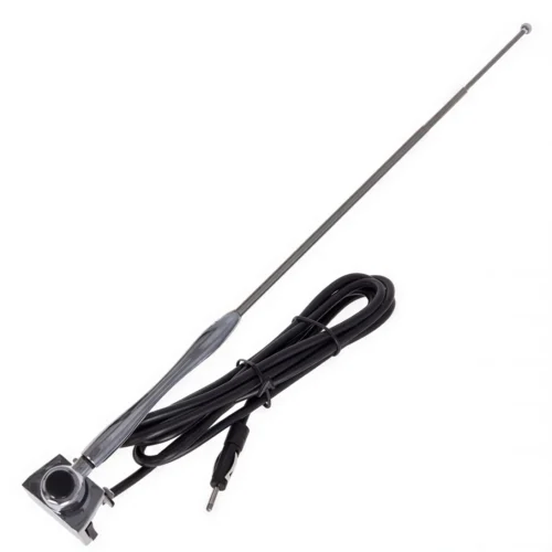 Автомобільна телескопічна антена на водостік 61248 довжина 1 м з кабелем для радіоприйому