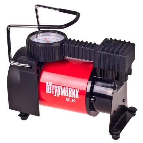 Автомобільний компресор Штурмовик AC-30 поршневий 12В для підкачки шин