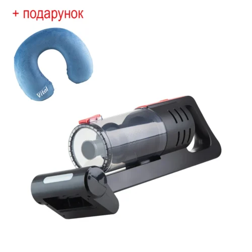 Автомобільний пилосос VOIN V-80CL 100 Вт з турбо щіткою та LED підсвіткою і подарунком ортопедична подушка під шию Vitol