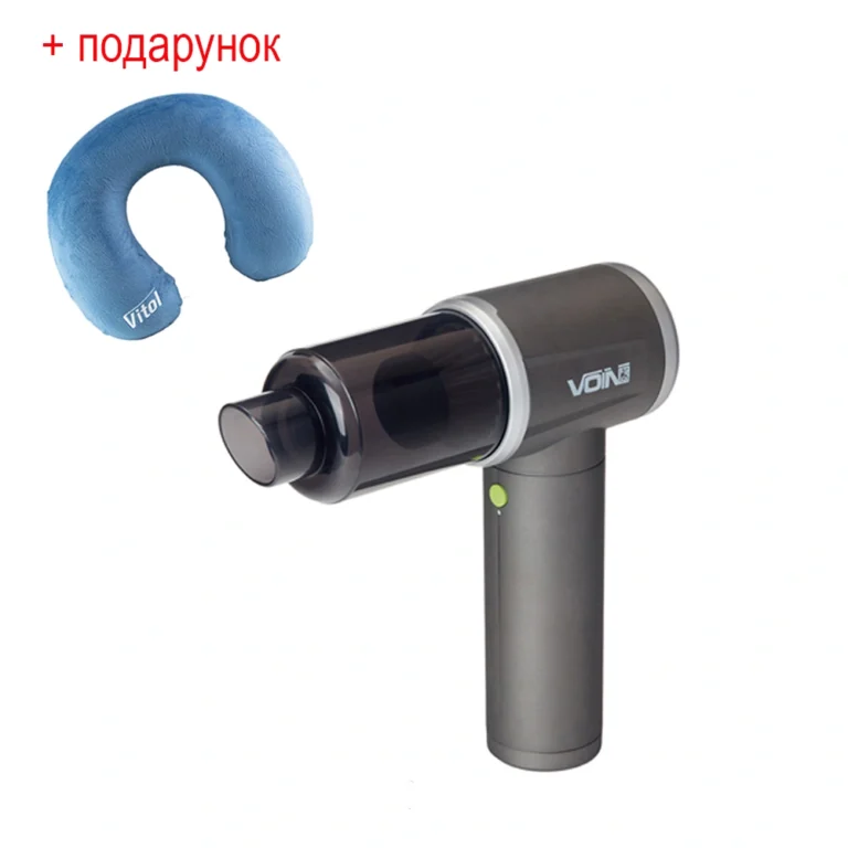 Бездротовий пилосос-повітродувка VOIN V-85CL 130 Вт з безщітковим двигуном і HEPA-фільтром 2в1, у комплекті подарунок ортопедична подушка під шию в авто