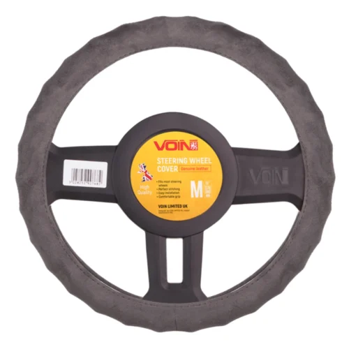 Чохол на кермо VLOD AL2705 GY M сірий алькантара розмір M