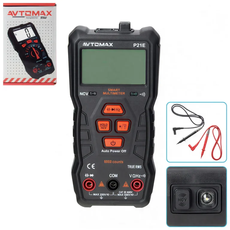 Цифровий мультиметр AVTOMAX P21E для вимірювання напруги та струму