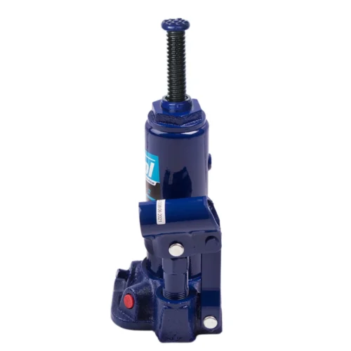 Домкрат Vitol DB-02006 2 т, боковий вигляд із висунутим телескопічним штоком