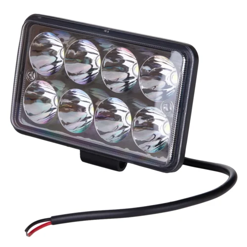 Фара робоча Pulso WLP-24S4 LED 24W 6000K IP68 — кутовий передній вигляд восьмисекційної оптики