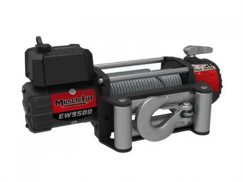 Електрична лебідка MUSCLELIFT EW-9500 24В тягове зусилля 4305 кг 9500 lbs з тросом і гаком