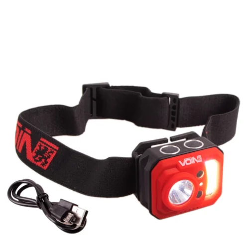 Ліхтар налобний VOIN VL-167 COB+XPE, 800 мАг, сенсор, регулювання кута - Зображення 4