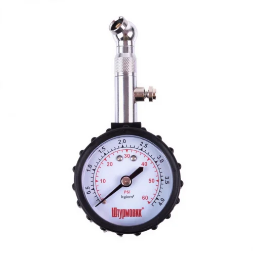 Манометр шинний Штурмовик AC-101 аналоговий 0–4,2 атм з кнопкою скидання тиску