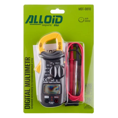 Мультиметр цифровий Alloid MDT-0810 зі струмовими кліщами - Зображення 2