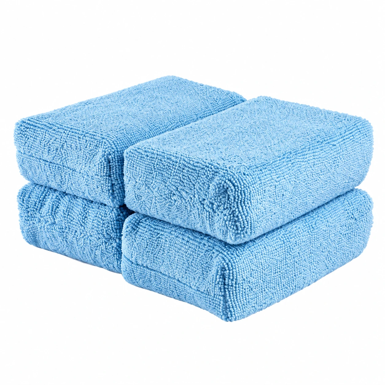Набір аплікаторів MaxShine Ultra-Soft Microfiber Waxing — мікрофібра Набір аплікаторів MaxShine Ultra-Soft Microfiber Waxing — чотири м'які мікрофіброві аплікатори для догляду за авто