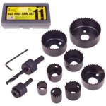 Набір корончастих фрез Alloid HS-1964 по дереву 19-64 мм 11 предметів у комплекті