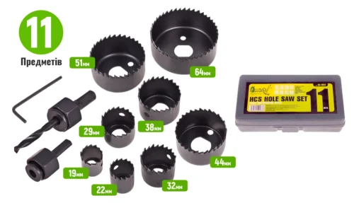 Корончаті фрези по дереву 19 22 29 32 38 44 51 64 мм