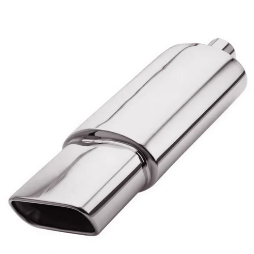 Прямоточний глушник Vitol НГ-0689 овальний з нержавіючої сталі