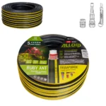 Шланг садовий армований Alloid Pro Ruby Ant WH-63317 1/2" 30 м 4-шаровий з насадками та етикеткою