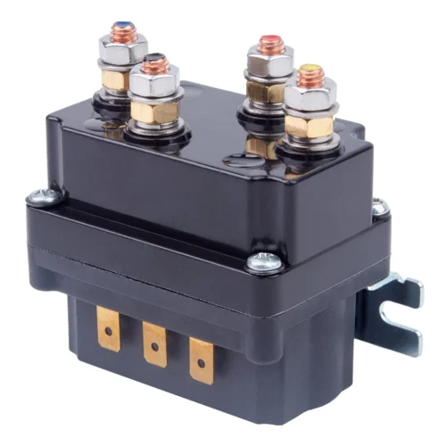 Соленоїд для лебідки 12V 200A — передня частина корпусу з контактами