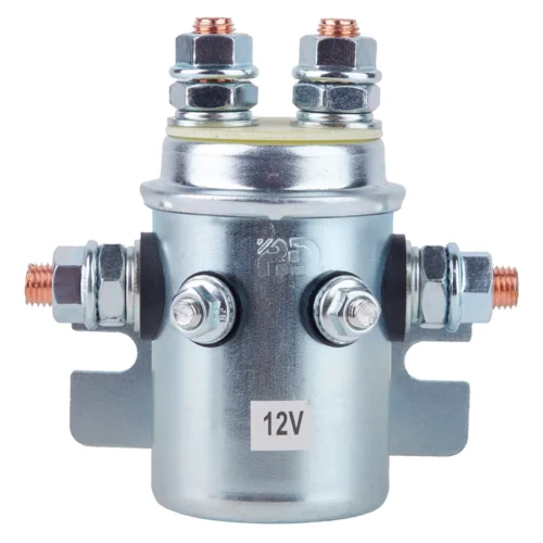 Соленоїд ZHME 12 V 250 А для лебідки — фронтальний вигляд силового реле