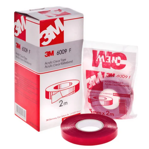 Стрічка двостороння 3M 6009F 12 мм × 5 м прозора акрилова