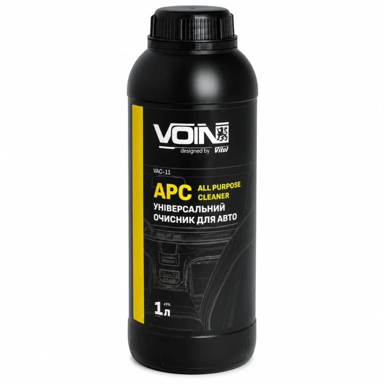 Універсальний очисник для авто APC All Purpose Cleaner 1 л — концентрат для хімчистки салону, фронтальний вигляд