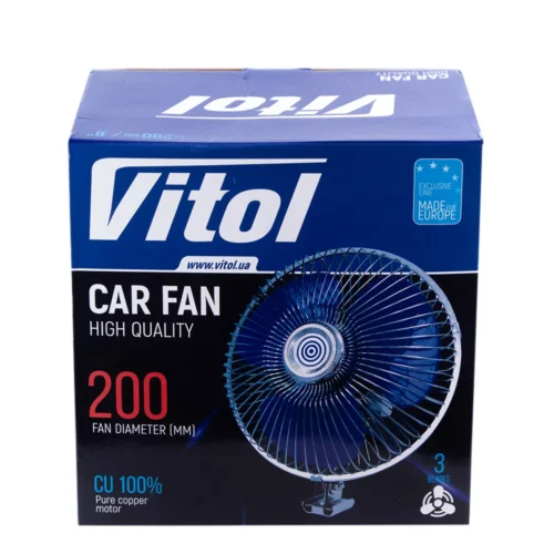 Коробка вентилятора Vitol ВН.24.805/HF-305 8" 24 В для авто з позначенням 200 мм