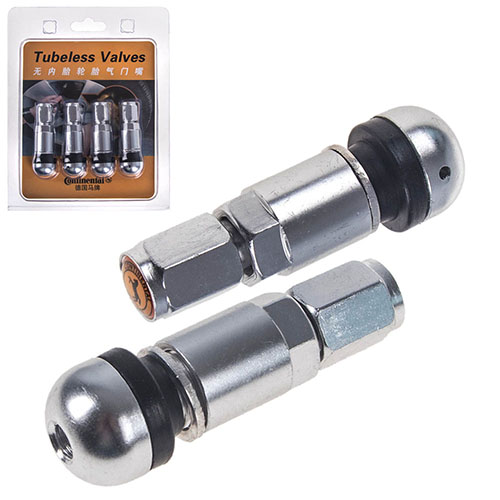 37722 Ніпель для безкамерки хром 120-54 Silver (4 шт.) - Зображення 1