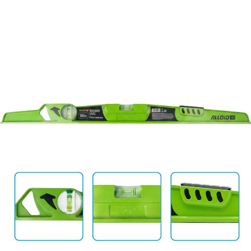 Рівень каменяра Alloid Pro 60 см з алюмінієвим корпусом