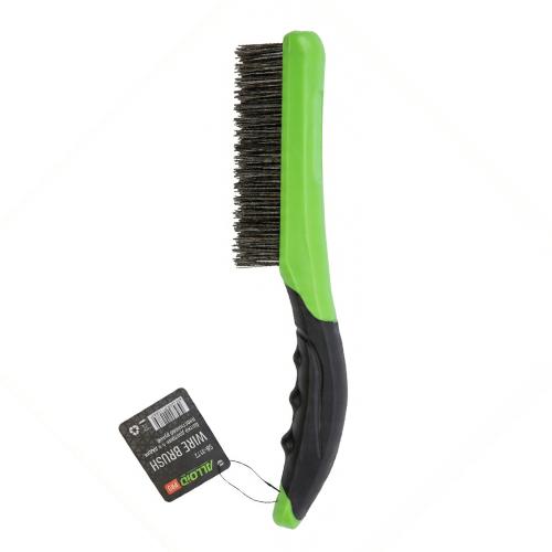 Щітка дротяна Alloid Pro 4-рядна з пластиковою ручкою