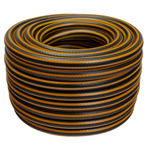 Армований садовий шланг Alloid Pro Honey Bee WH-67656 3/4″ 20 м, 4-шарова чорно-жовта бухта без паковання