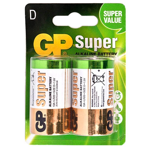 Батарейка GP 13A-U2 Super Alkaline D LR20 1.5V