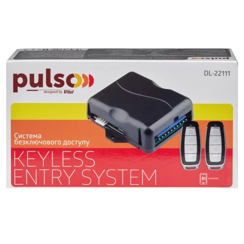 Фірмова упаковка системи безключового доступу Pulso DL-22111 Bluetooth 11 PIN 12V