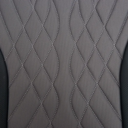 Чохли на передні сидіння VOIN V-8863 екошкіра сіро-чорні 4 предмети - Зображення 3